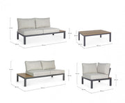 Elias garden lounge set anthracite