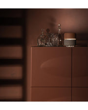 Idra table lamp in pink and gray metal STS