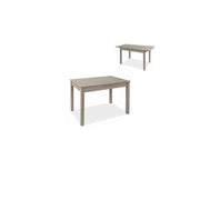 Elm extendable dining table in melamine wood 80x120 - 160 cm