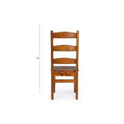 Chateux chair in antique rustic acacia wood