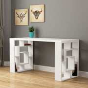 White Labirent Desk 140x60x75 cm