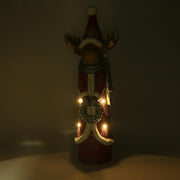 Red led resin reindeer cm22,5x16h65,5
