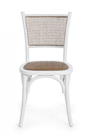 Rustic style white wooden chair