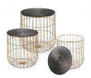 Set of 3 Coffee Tables Mariam design containers