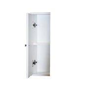 White ash bathroom mirror cabinet 2 doors w - flap h.61x93x14 cm