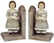 Bookends couple girl with dog qs-1327 cm. 22 x 11 h 24