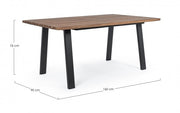 Oslo natural wood garden table