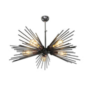 Salem MDL3806 5-light ceiling lamp in black metal