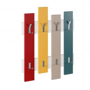 Multicolor Wave wall hanger with 8 hooks