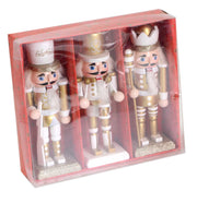 Gold wooden soldier 3pcs pack cm18x16h4,5