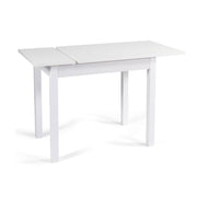 Extendable dining table White Ash melamine-faced wood 60x90-120 cm