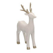 White gold ceramic reindeer cm15x6h23