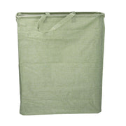 Foldable rectangular green fabric basket cm55x19h66