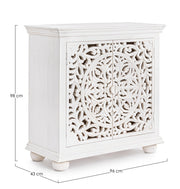 Sideboard 2 doors white wood Alinta cm 96 x 43 x 98