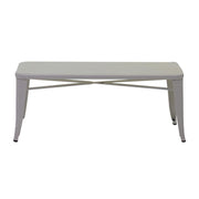 White Bristol iron bench