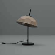 Table lamp lampshade in dove gray recycled cardboard D37xD37x60h cm