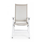 CRUISE Folding Outdoor Armchair White 59x71x h 113 cm
