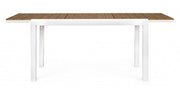 Extendable table 140-200x90 white in aluminium