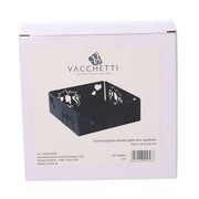 Square black cats metal napkin holder cm16,5x16,5h6