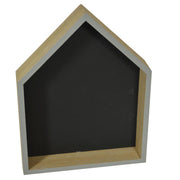 Stilla gray wooden blackboard house cm22,5x29,5x4,5