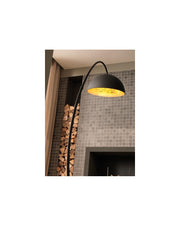 Lucia floor lamp in black metal STS