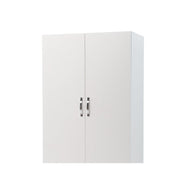2-door wardrobe with drawers in White Ash Cm 91x52xH 210