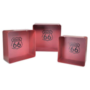Square bristol red metal shelf 1-3 cm40,5x15h40,5