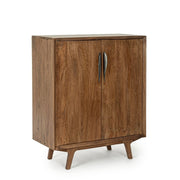 Bar unit with 2 vintage style wooden doors 90x40x108 cm