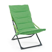 Relax folding deckchair with padding SFOD Green 60x90xh86 cm