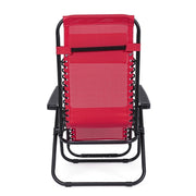 Martin red deck chair for outdoor use