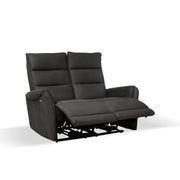 Gray 2-Seater Sofa with 2 Electric Recliners - 135 x 98 x 109 cm