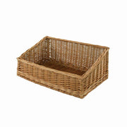 Large rectangular wicker display basket cm50x35h21-12