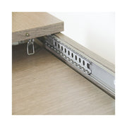 Extendable dining table entirely in melamine wood 90x160-200 cm Olmo