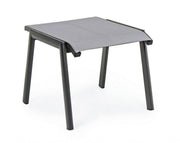 Anthracite aluminum garden furniture footrest Cruise 53 x 51 x 44 cm