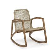 Outdoor rocking armchair in Natural Teak ADELITA 62x84x h86 cm