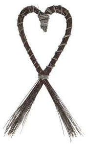Heart garland in rush nar-8054 cm. 70 x 30/86