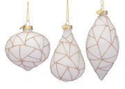 12x White Wedge Vt Pendant Ass3