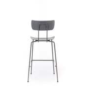 Polypropylene stool with gray seat