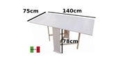 Susanna white folding table 75x45 cm