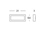 Step mark 5W Led 4000K aluminum trend line