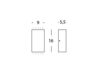 Wall lamp 6W + 6W Led 4000K white trump line