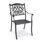 Iron garden chair C-BR Ivrea Anthracite