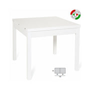 White Ash dining table opening book in melamine wood cm 90x90 - 180