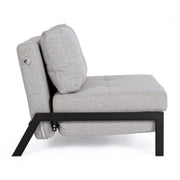 One seat space-saving sofa bed in Beige HAYDEN fabric 95x96x h79 cm