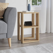 Rustic Oak Bedside Table Lonie 55x30x34 cm