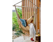 Hammock chair in sand cotton and FSC 100% polyester