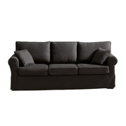 Country sofa 3 seater gray soro 95 215 cm.