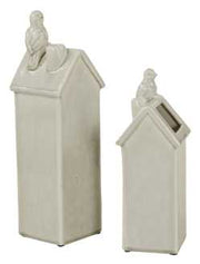 Large bird house vase dc-1026 cm. 13 x 13 h 43