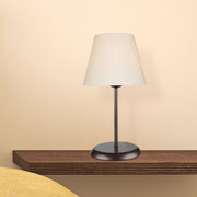 Elva ASZ1050 table lamp in metal and fabric lampshade