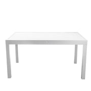 Sullivan white extendable aluminum table